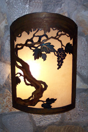 grapevine sconce