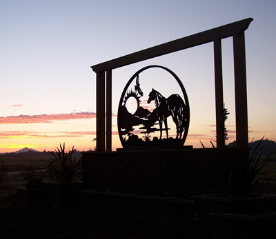 Ramona Monument at Sunset